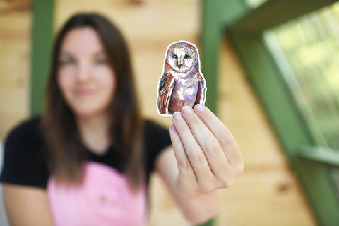 Owl sticker for your water bottle, laptop, car sticker, journal, window, or other smooth surface.  Perfect for personalizing your belongings or as a gift for someone who will love this calming owl decal.