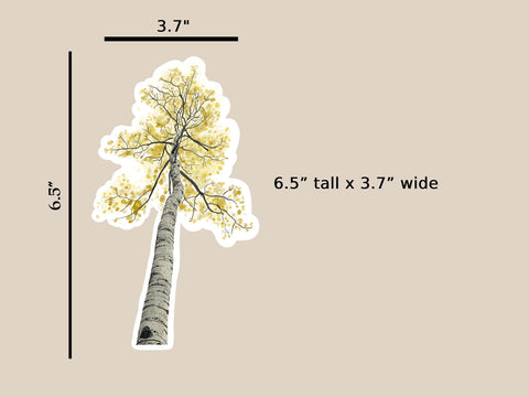 Extra Large Aspen Tree Sticker