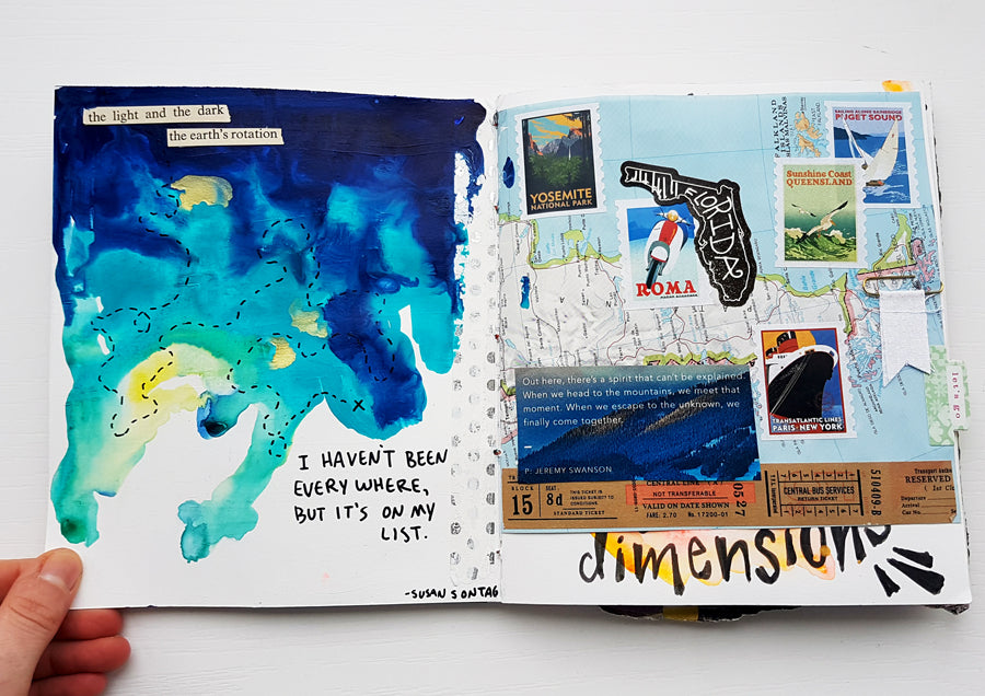 It’s a Small World – Art Journal Zine