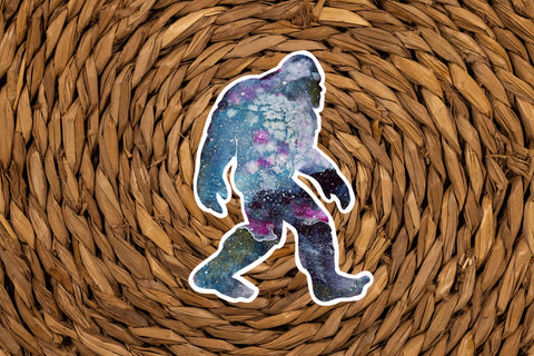 Sasquatch sticker for your water bottle, laptop, car bumper, journal, window, or other smooth surface.