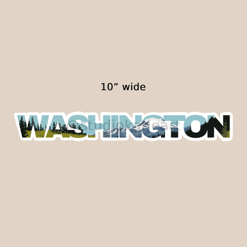 XL Washington State Naturescape Sticker