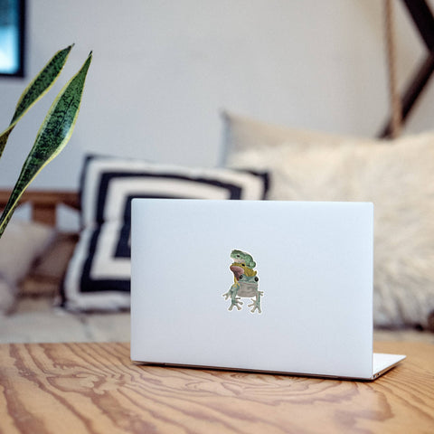 Cute Frog Stack Sticker