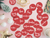 Printable Red Advent Calendar Stickers - PNG Digital Download