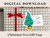 Printable DIY Christmas Tree Gift Tag Stickers - PNG Digital Download