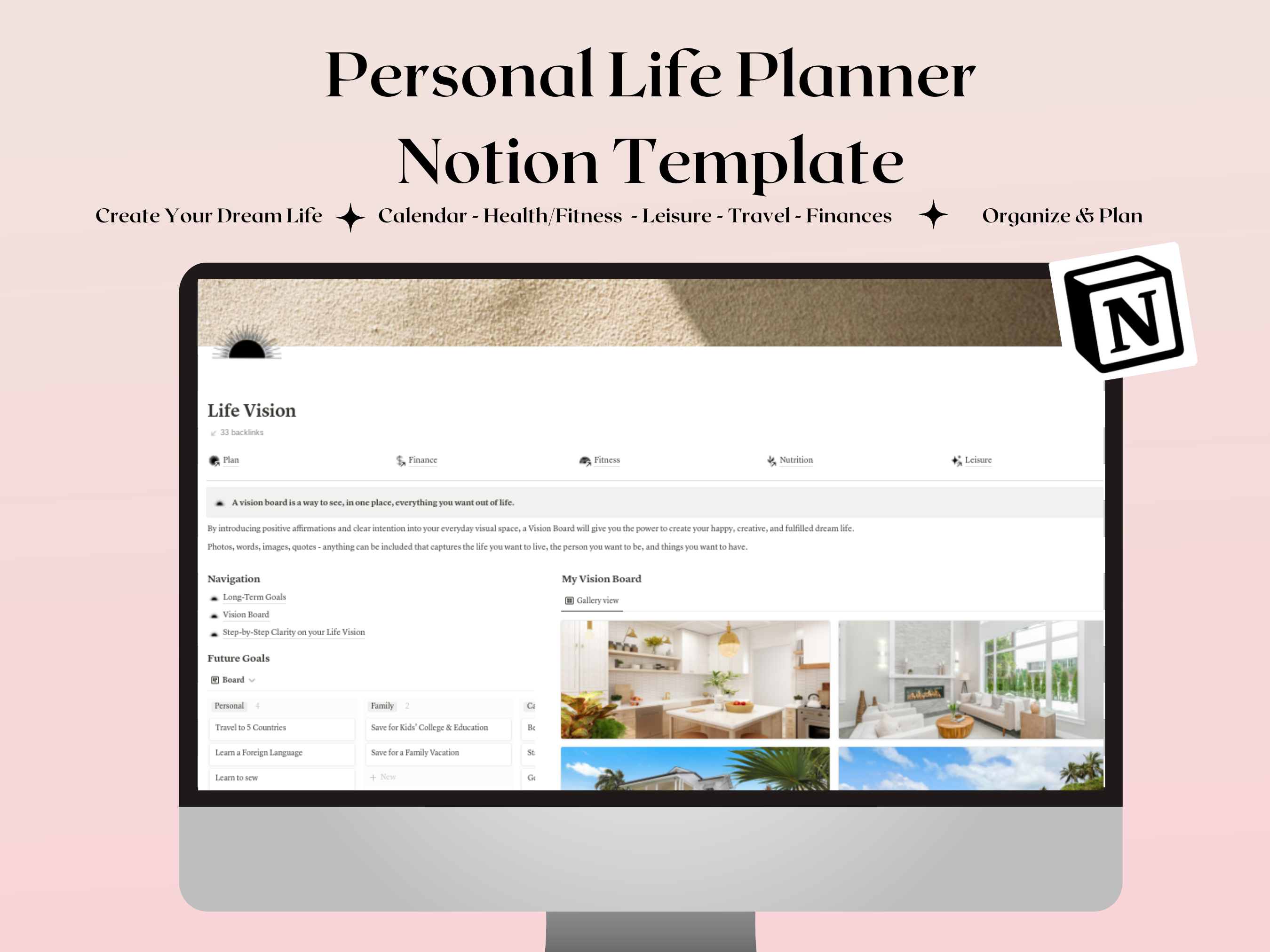 Notion Template - Personal Life Planner