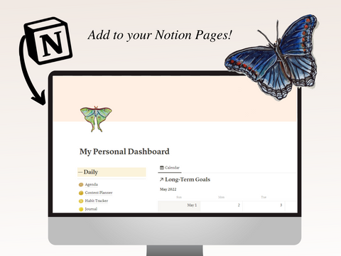 Butterfly + Moth Notion Icons