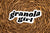 Vinyl sticker with the text "granola girl" for your coffee mug, water bottle, laptop, car sticker, journal, window, or other smooth surface.