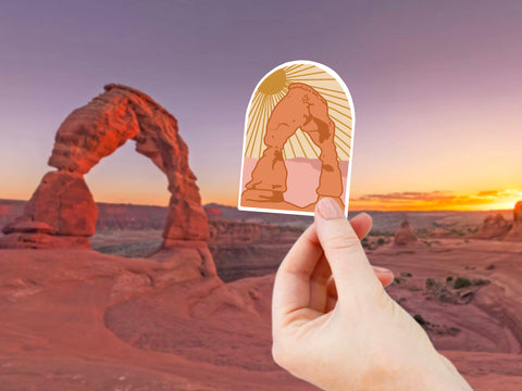 Arches National Park Sticker - Utah Gift, Moah Utah, Camping Gift, Hiking Gift for Her, Gifts Under 10, Western Car Sticker, Phone Sticker