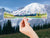 Extra Large Mount Ranier Naturescape Sticker - Mountain Vinyl Waterproof Wrap Sticker for Water Bottle, Laptop, Landscape Infinity Sticker