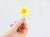 Yellow daffodil flower sticker for your water bottle, laptop, car sticker, journal, window, or other smooth surface.