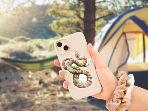Snake sticker for your water bottle, coffee mug, tumbler, laptop, or any other smooth surface.