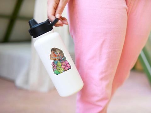 Tropical sticker for your water bottle, laptop, car sticker, journal, window, or other smooth surface.  Perfect for personalizing your belongings or gifting to remember a special trip to paradise. Inspired by the stunning beaches and tropical vibe of 30A Florida!
